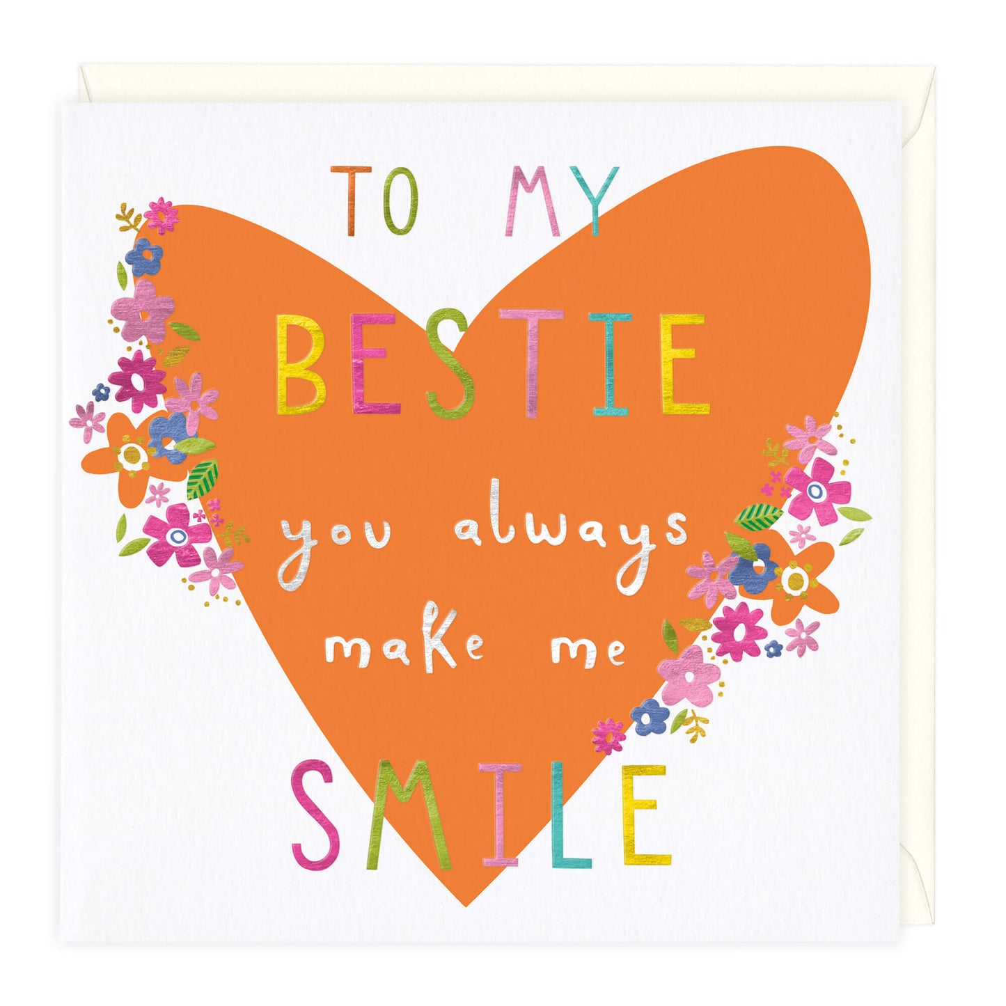 TO MY BESTIE SMILE BIRTHDAY CARD