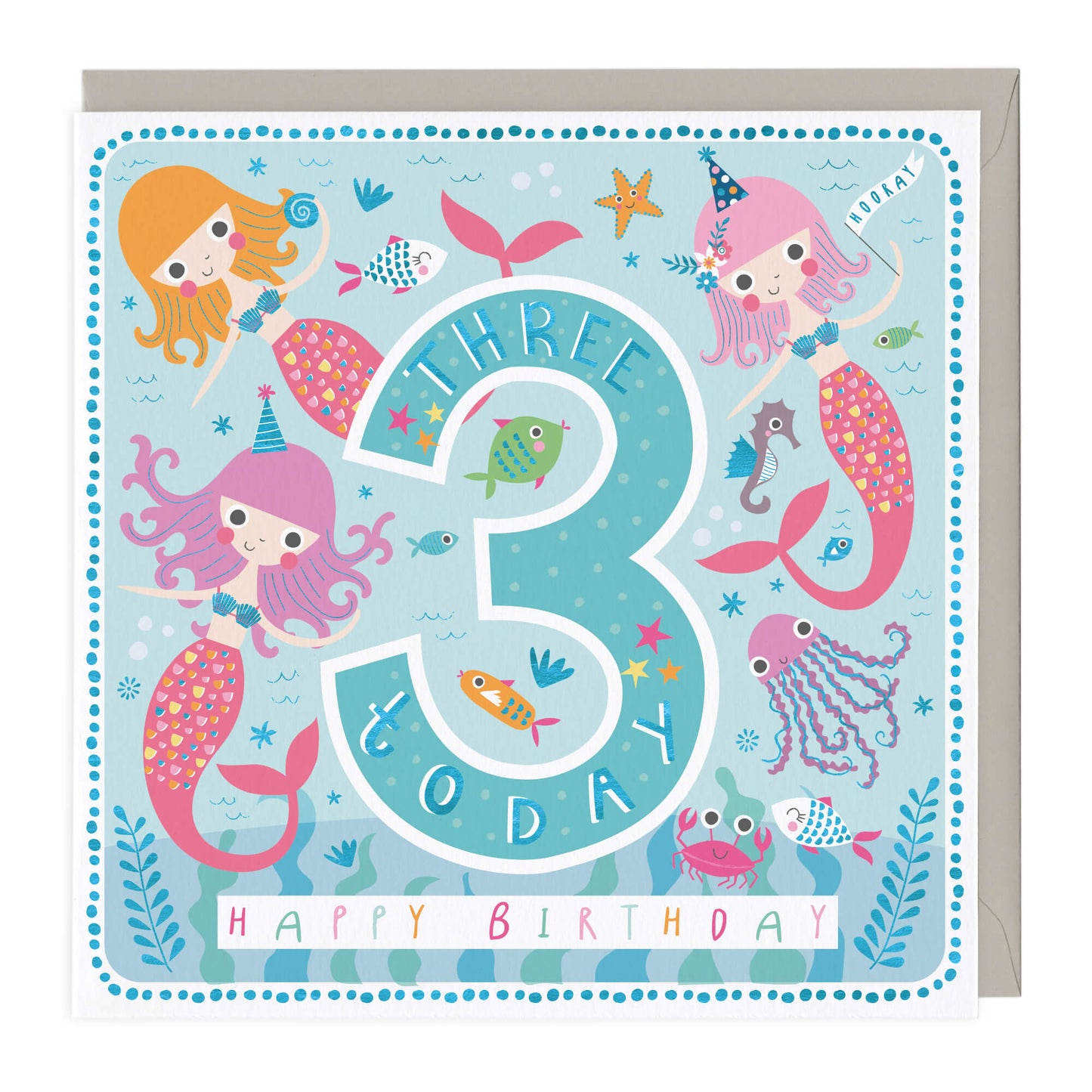 GIRLS 3RD BIRTHDAY CARD