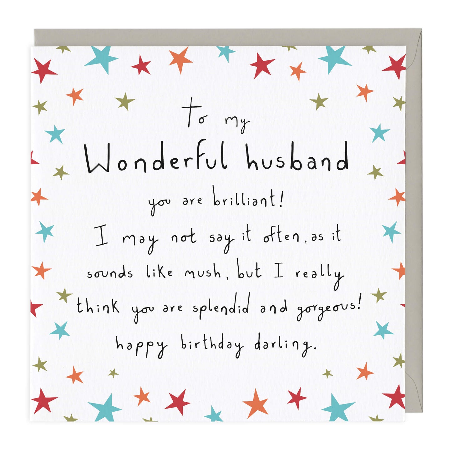 WONDERFUL HUSBAND HAPPY BIRTHDAY CARD