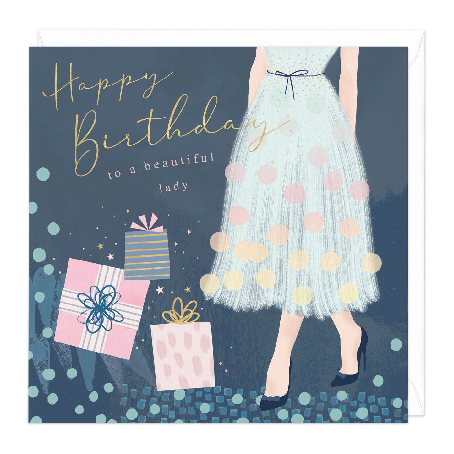 BEAUTIFUL LADY BIRTHDAY CARD