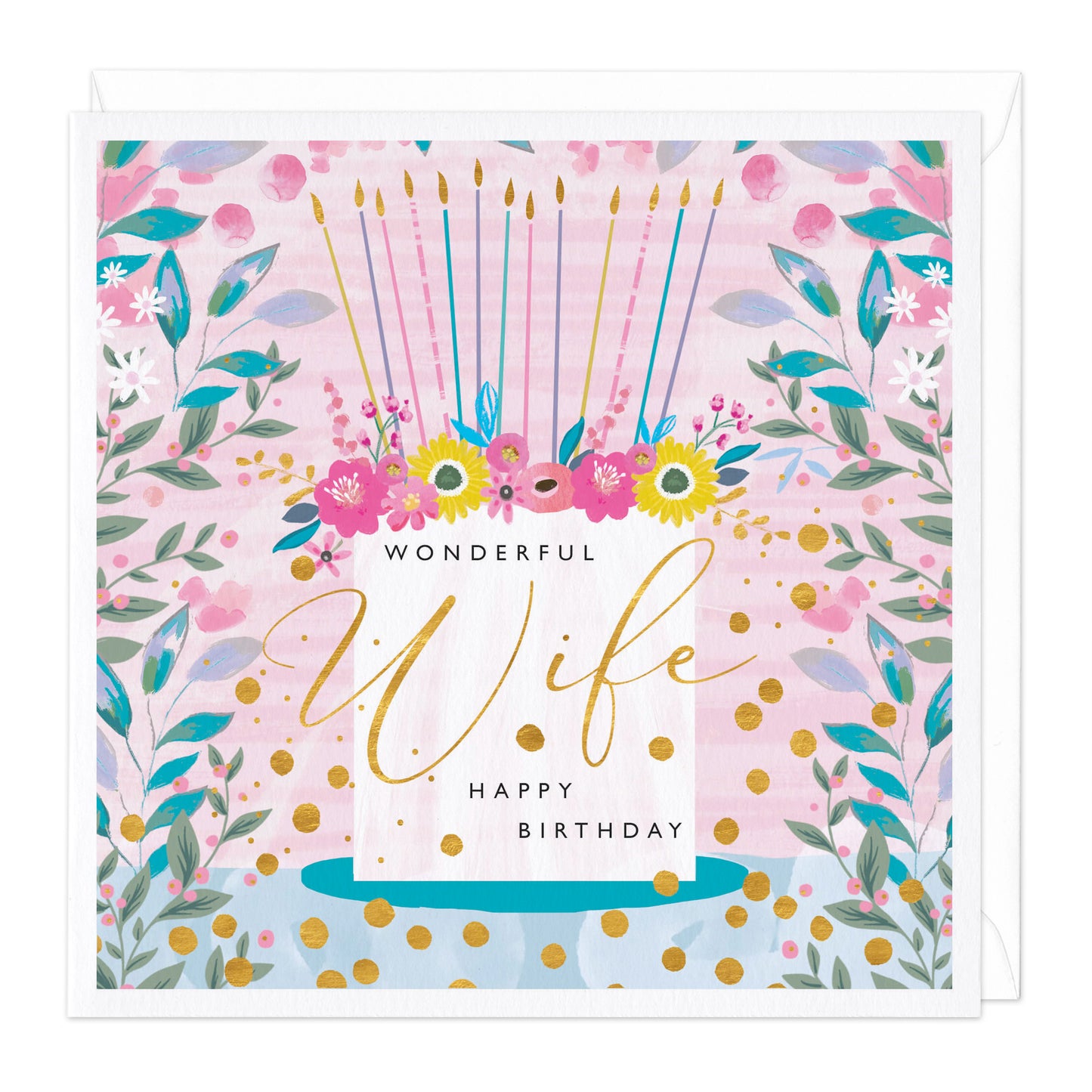 WONDERFUL WIFE HAPPY BIRTHDAY CARD