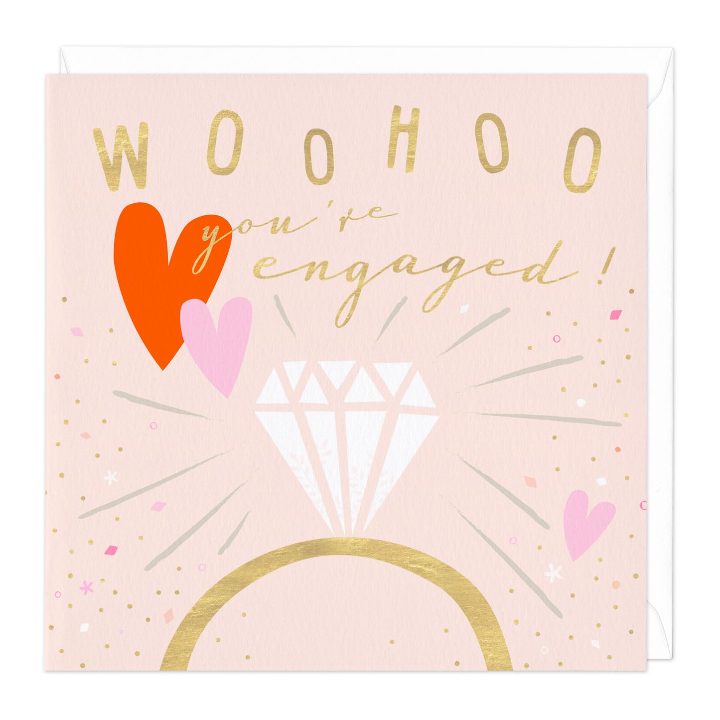 WOO HOO ENGAGED CARD