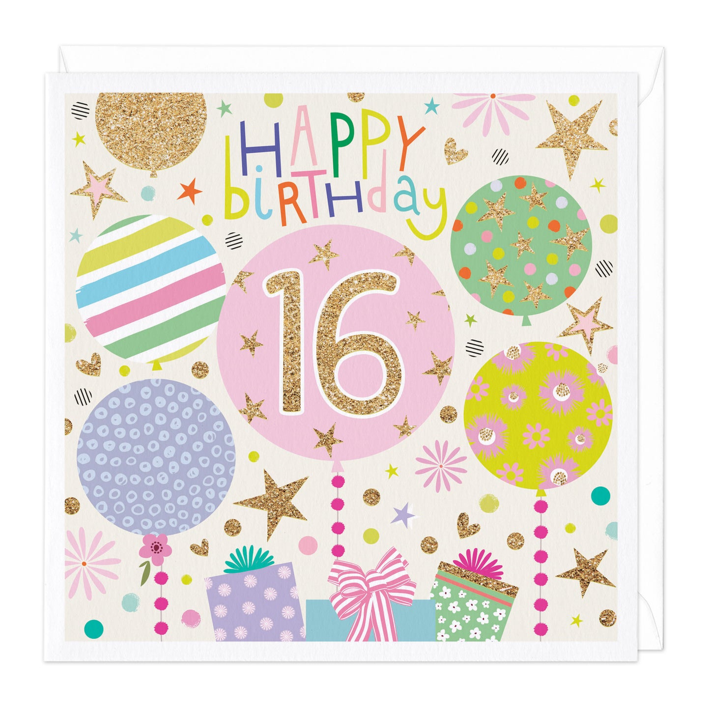 16TH HAPPY BIRTHDAY CARD