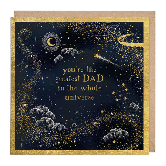 GREATEST DAD IN THE UNIVERSE CARD