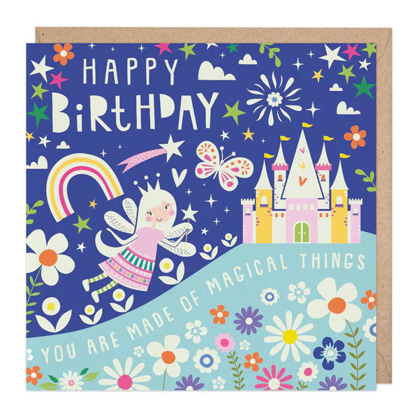 FAIRY CASTLE GLOW IN THE DARK BIRTHDAY CARD