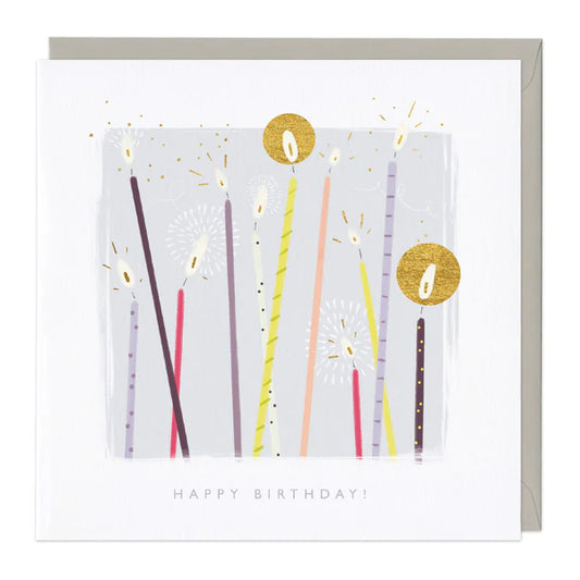 SPARKLING CANDLES BIRTHDAY CARD