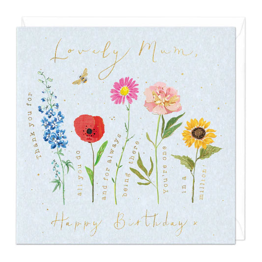 LOVELY MUM BIRTHDAY CARD